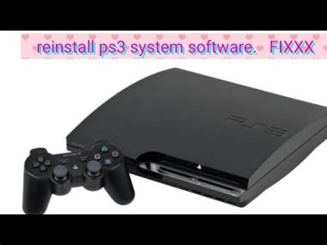 reinstall ps3 operating system.